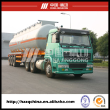 New42500L Carbon Steel Q345 Tank Trailer for Chemical Fluid Delivery (HZZ9405GHY)